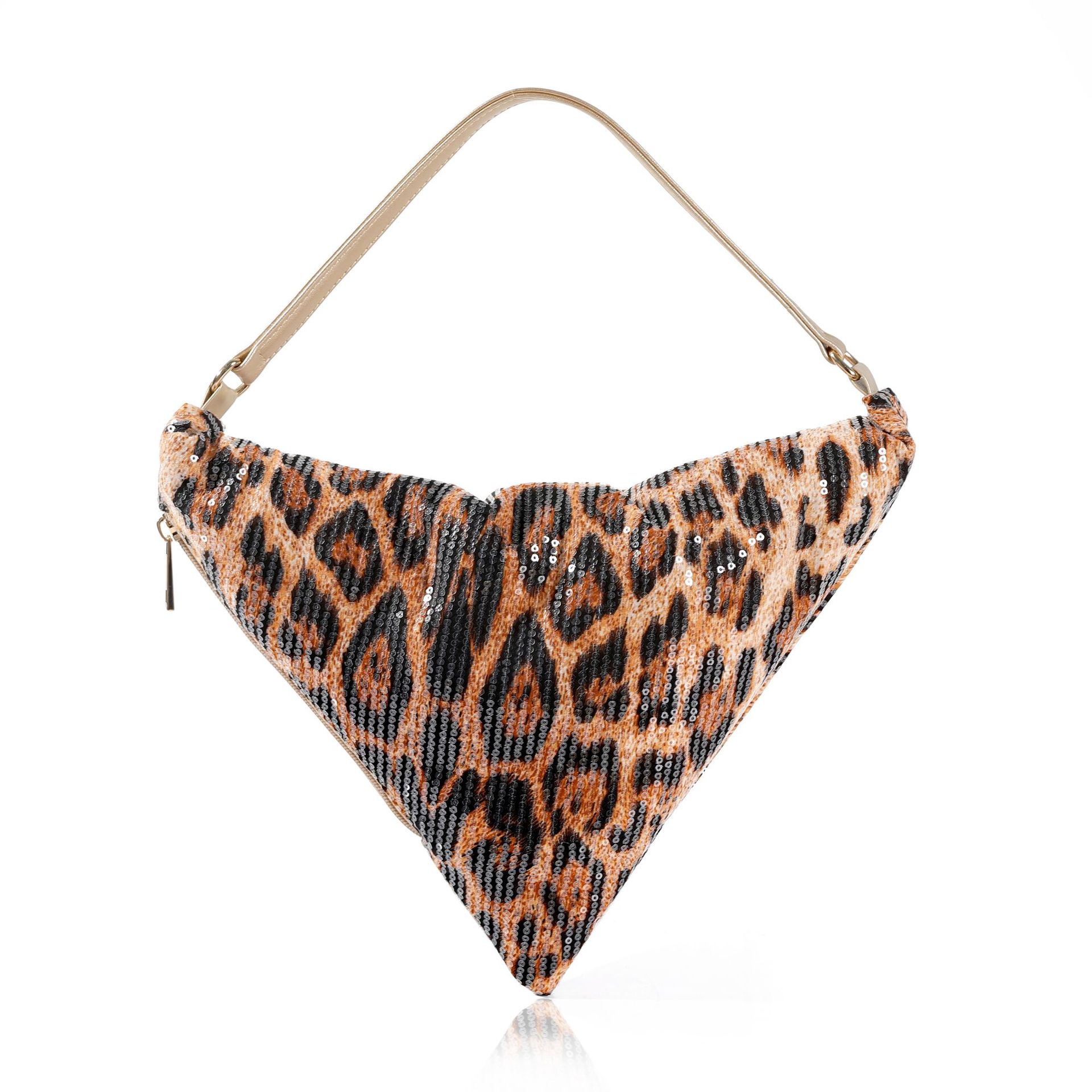 Women Bags 2026 Trends - Borsa a mezzaluna con stampa leopardata,