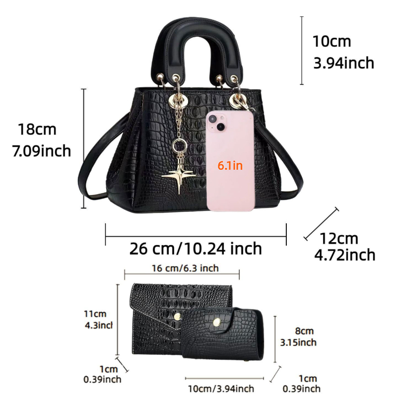 Set di 3 borse da donna, borsa - Women'S Bags Handbags recensione e prezzo