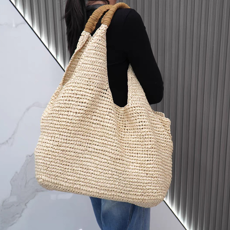 Borsa a Spalla in Rafia Intrec - Women'S Raffia Bags recensione e prezzo