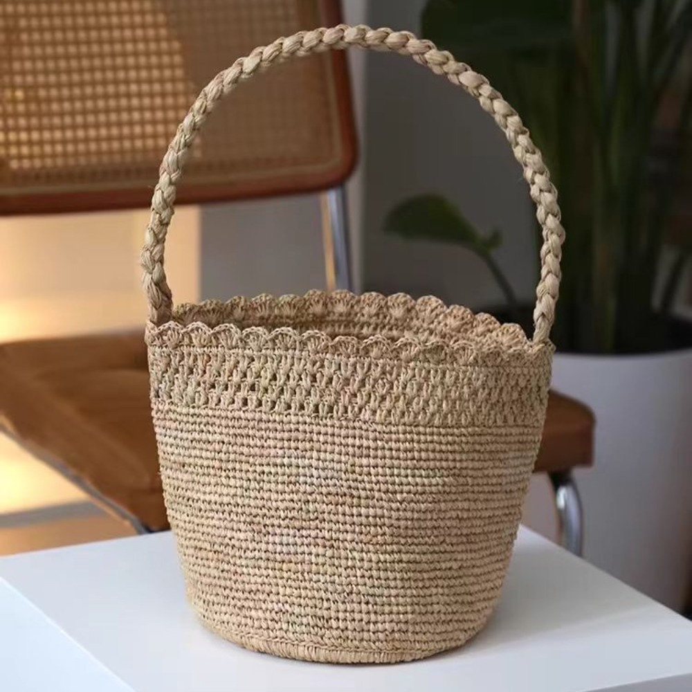 Borsa a secchiello in paglia f - Women'S Raffia Bags recensione e prezzo